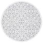 Safavieh Cabana CBN662A 8" Round Ivory and Grey Indoor/Outdoor Area Performance Rug, , large