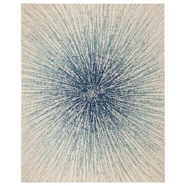 Safavieh Evoke EVK228A 10" x 14" Royal and Ivory Area Rug, , large