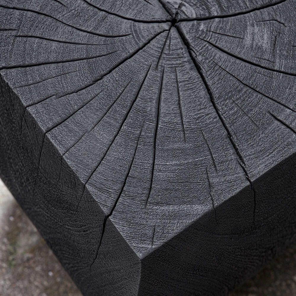 Uttermost Grove Accent Stool in Rustic Black, , large