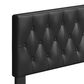 Accent  Verona Queen Upholstered Storage Bed in Black, , large