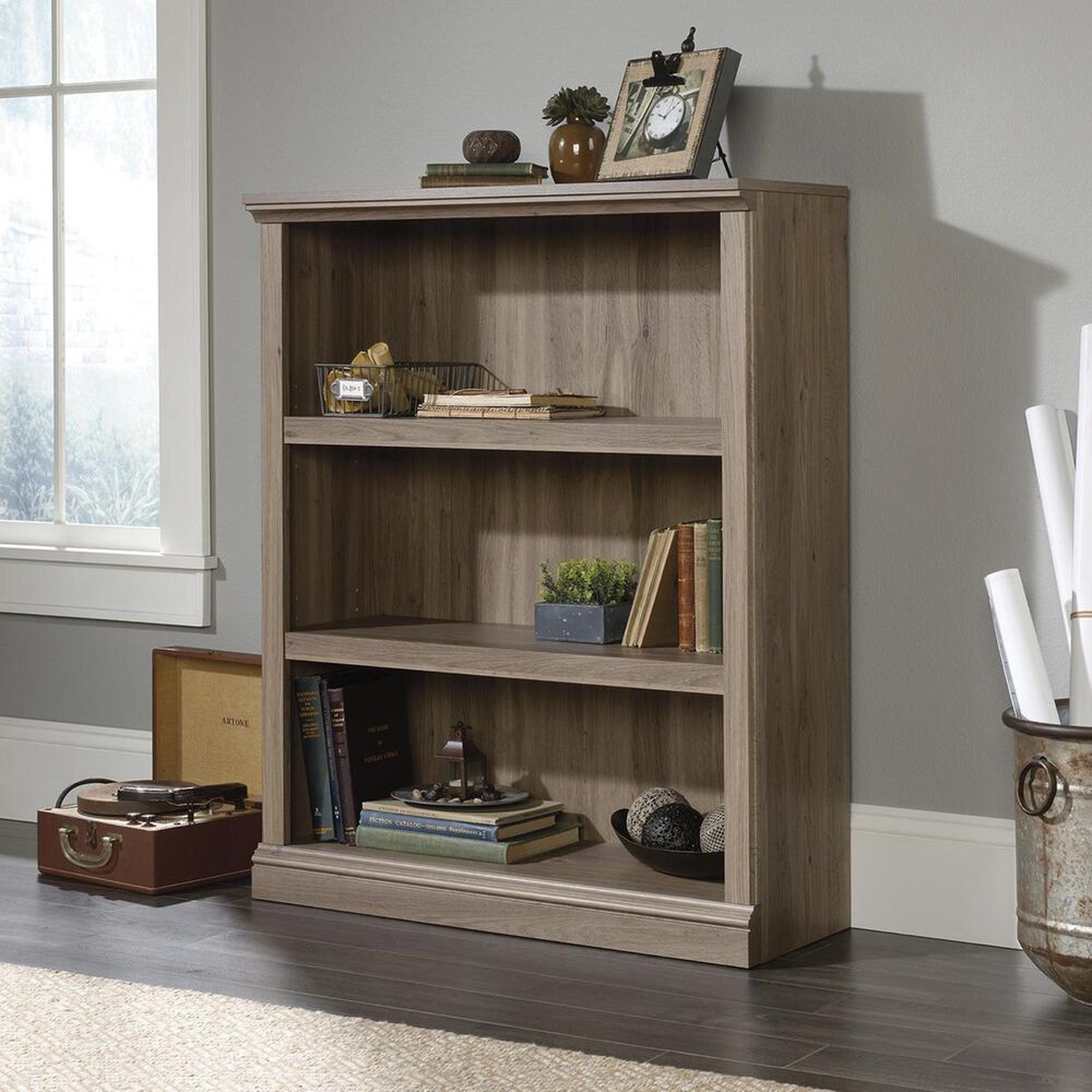 Sauder Select 3-Shelf Bookcase in Salt Oak, , large