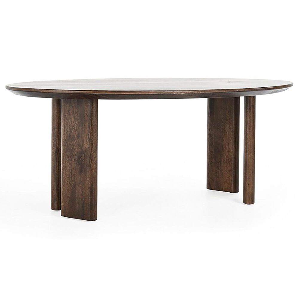 Classic Home Norwood Mango Wood 78" Dining Table Bark Brown, , large