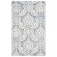 Safavieh Micro-Loop MLP512M 5" x 8" Blue and Ivory Area Rug, , large
