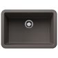 Blanco Ikon 27" Apron Single Bowl Kitchen Sink in Volcano Gray, , large