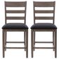 CorLiving New York Counter Height Chair in Washed Grey/Black (Set of 2), , large