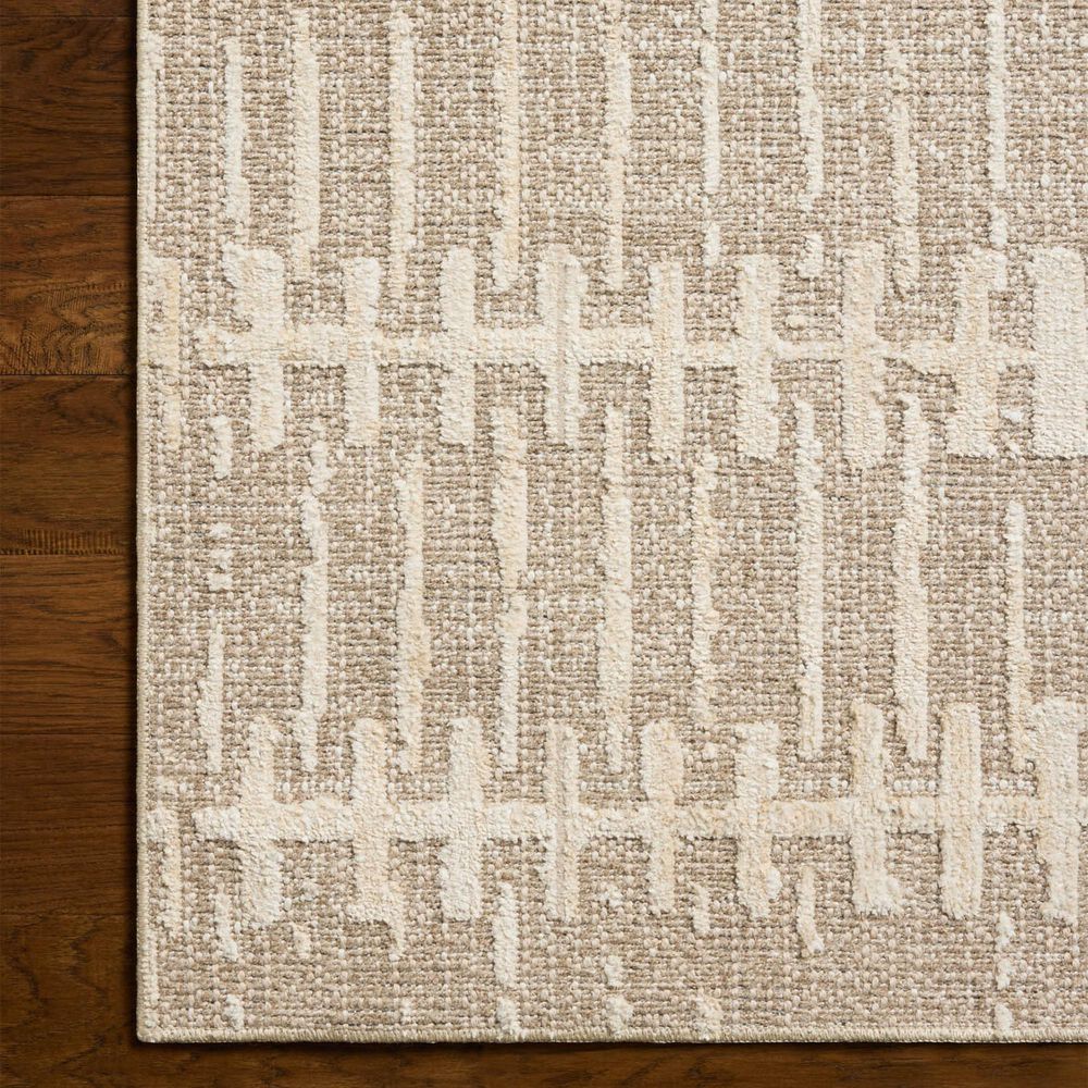 Amber Lewis x Loloi Bexley Taupe and Natural 2'7" x 12' Runner, , large