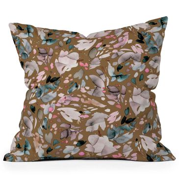 Deny Designs 18" Square Outdoor Throw Pillow in Turquoise, , large