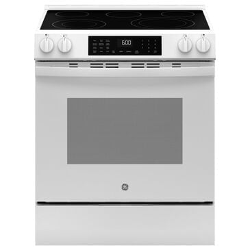 GE Appliances 30" Slide-In Electric Convection Range with No Preheat Air Fry in White, , large