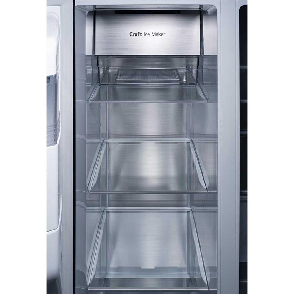 LG 27.1 Cu. Ft. Side-by-Side Refrigerator in Black Stainless Steel, , large