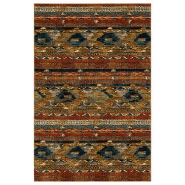 Karastan Spice Market Infused Aquamarine 5"3" x 7"10" Area Rug, , large
