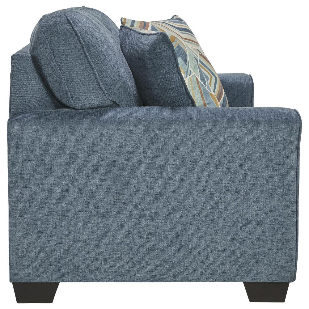 Ashley Cashton Stationary Loveseat in Blue, , large