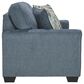 Ashley Cashton Stationary Loveseat in Blue, , large