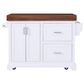 HOMLUX 53" Large Kitchen Island with 3.5" Thick Desktop in White, , large
