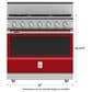 Hestan KRD Series 5.8 Cu. Ft. Slide-In Dual Fuel Liquid Propane Range in Matador, , large