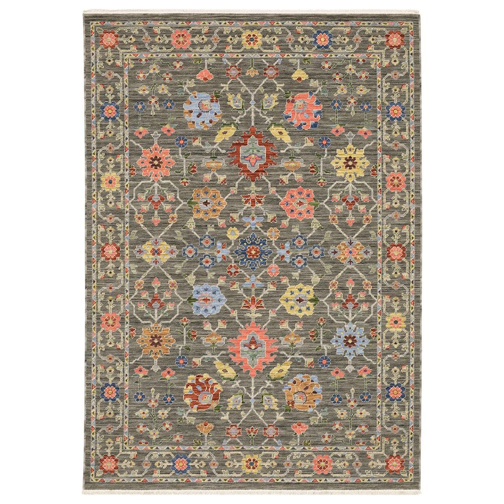 Oriental Weavers Lucca Floral Dance 3"3" x 5" Grey Area Rug, , large