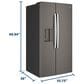 GE Appliances 28 Cu. Ft. Side-By-Side Refrigerator with Extra Tall Dispenser and In-Door Icemaker in Fingerprint Resistant Slate, , large