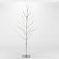 The Gerson Company 5" PVC Wrapped Christmas Tree with LED Lights in Silver, , large