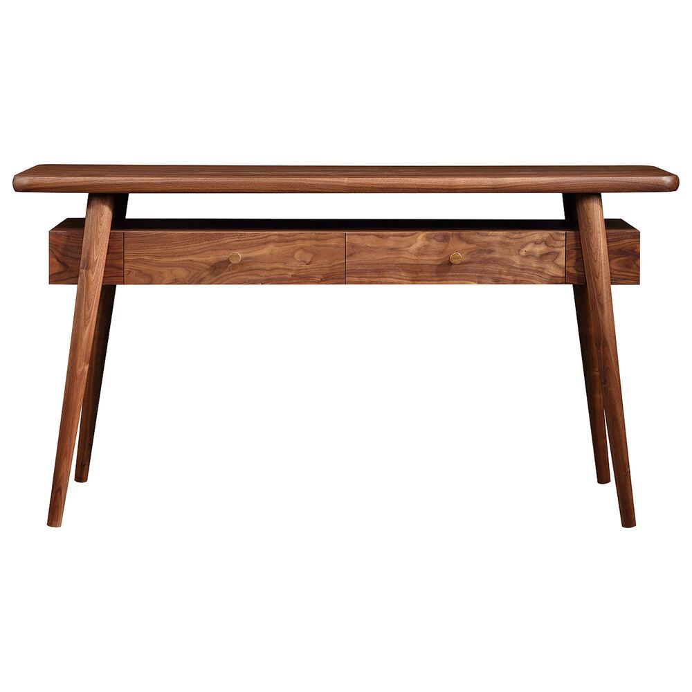 Stickley Furniture Walnut Grove Console Table with Wood Top in Walnut, , large
