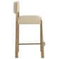 Club Collection By Sunpan Bayard Counter Stool in Napa Beige and Santa Cruz Oatmeal, , large