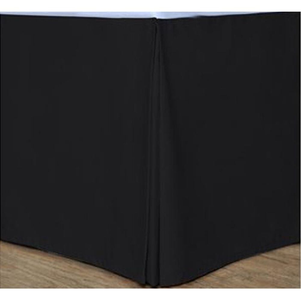 Epoch Hometex Cotton Loft Colors Queen Bed Skirt in Black, , large
