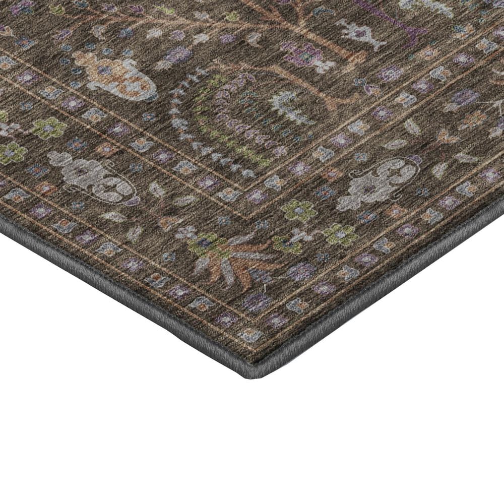 Dalyn Rug Company Hatay HY5 2&#39;3&quot; x 7&#39;6&quot; Brown Runner, , large