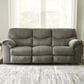 Ashley Alphons Manual Reclining Sofa in Putty, , large