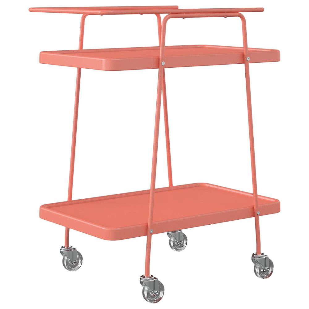 DHP 2-Tier Serving Cart in Coral, , large