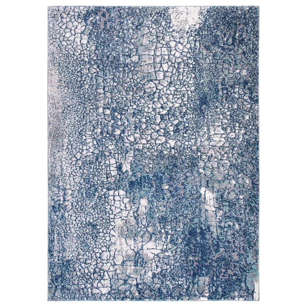 Safavieh Aston ASN706 4" x 6" Navy and Gray Area Rug, , large
