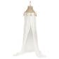 Creative Coop 108" x 20" Cotton Macrame Canopy with Tassels in White, , large