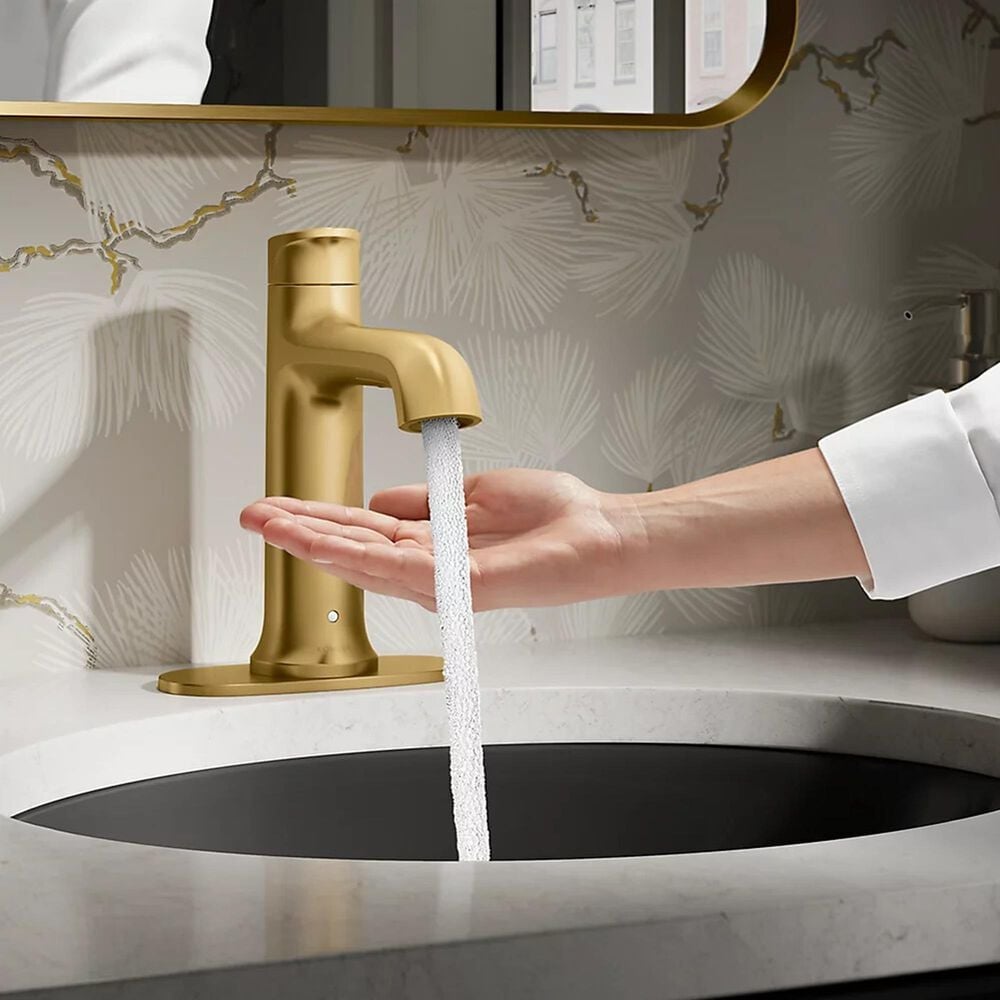 Kohler Tone Touchless Bathroom Sink Faucet in Vibrant Brushed Moderne Brass, , large