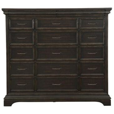 at HOME Caldwell Oversized 64inch x 69inch Master Chest in Caldwell Dark Brown with Black, , large