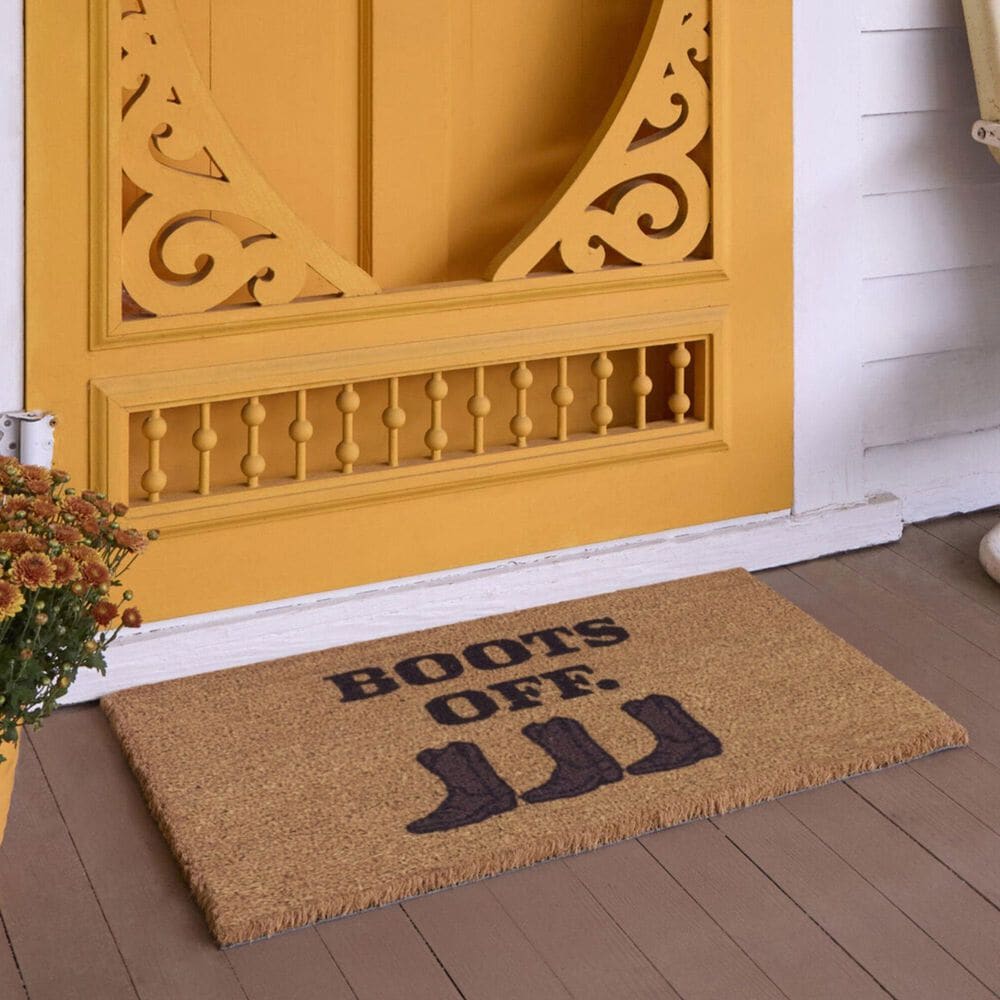 Balta Rugs Boots Off Cowboy Brown 1&#39;6&quot; x 2&#39;6&quot; Door Mat, , large