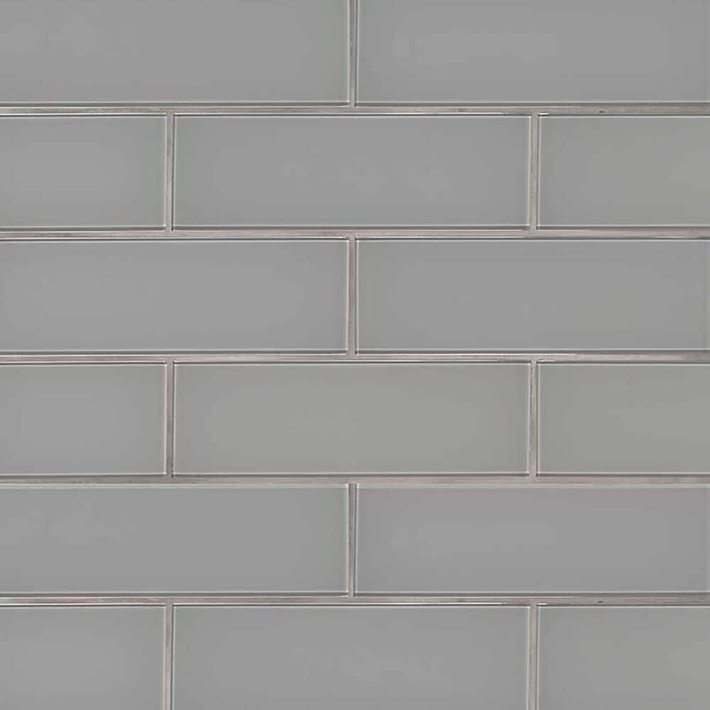 MS International Hyde Studio Oyster Gray 4" x 12" Glass Tile, , large