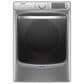 Maytag 5 Cu. Ft. Front Load Washer and 7.3 Cu. Ft. Gas Dryer Laundry Pair with Pedestal in Metallic Slate, , large