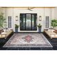 Surya Revere 10" x 14" Gray, Blue, Brown, Red and Cream Area Rug, , large
