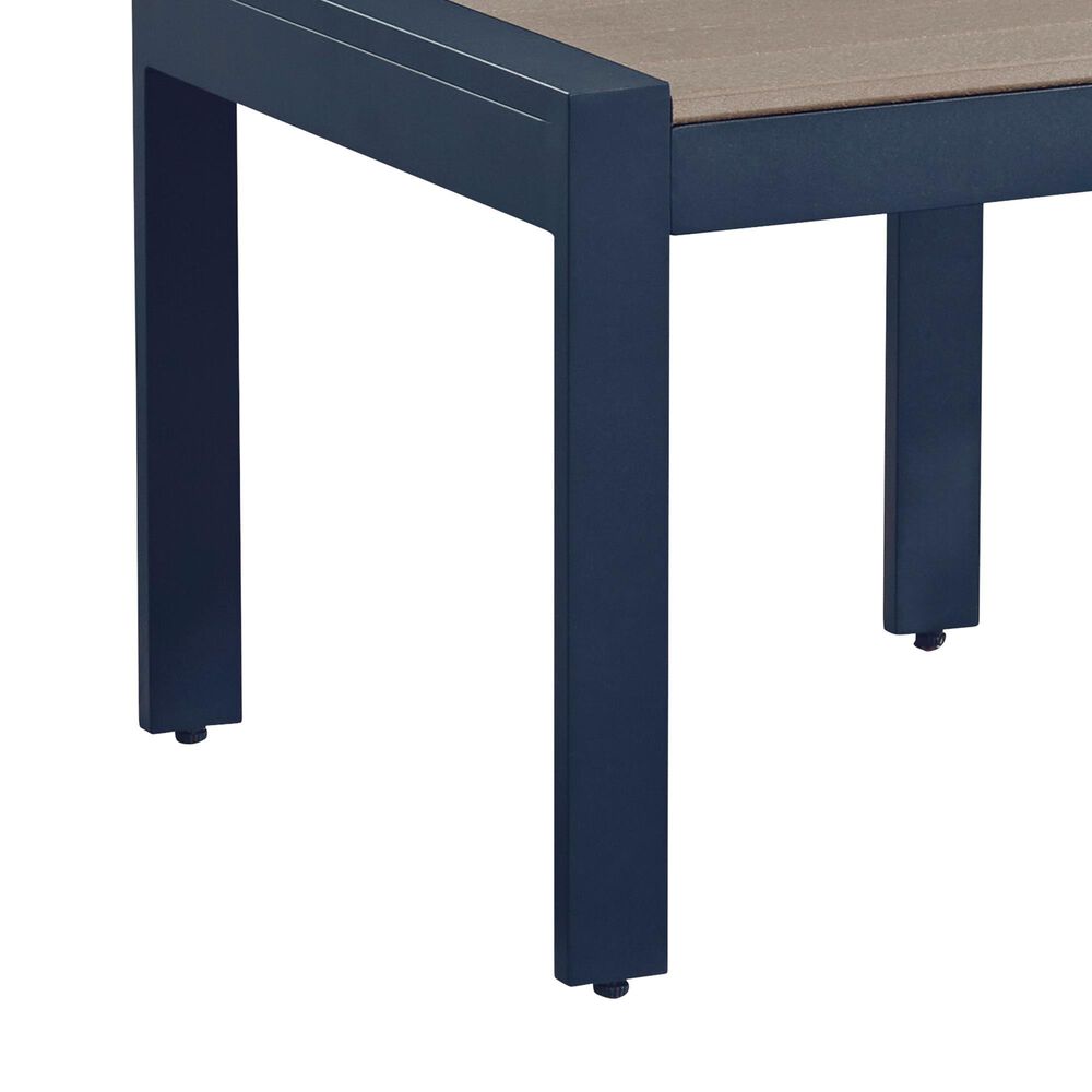 Ashley East Beach Rectangular End Table in Navy Blue and Driftwood, , large
