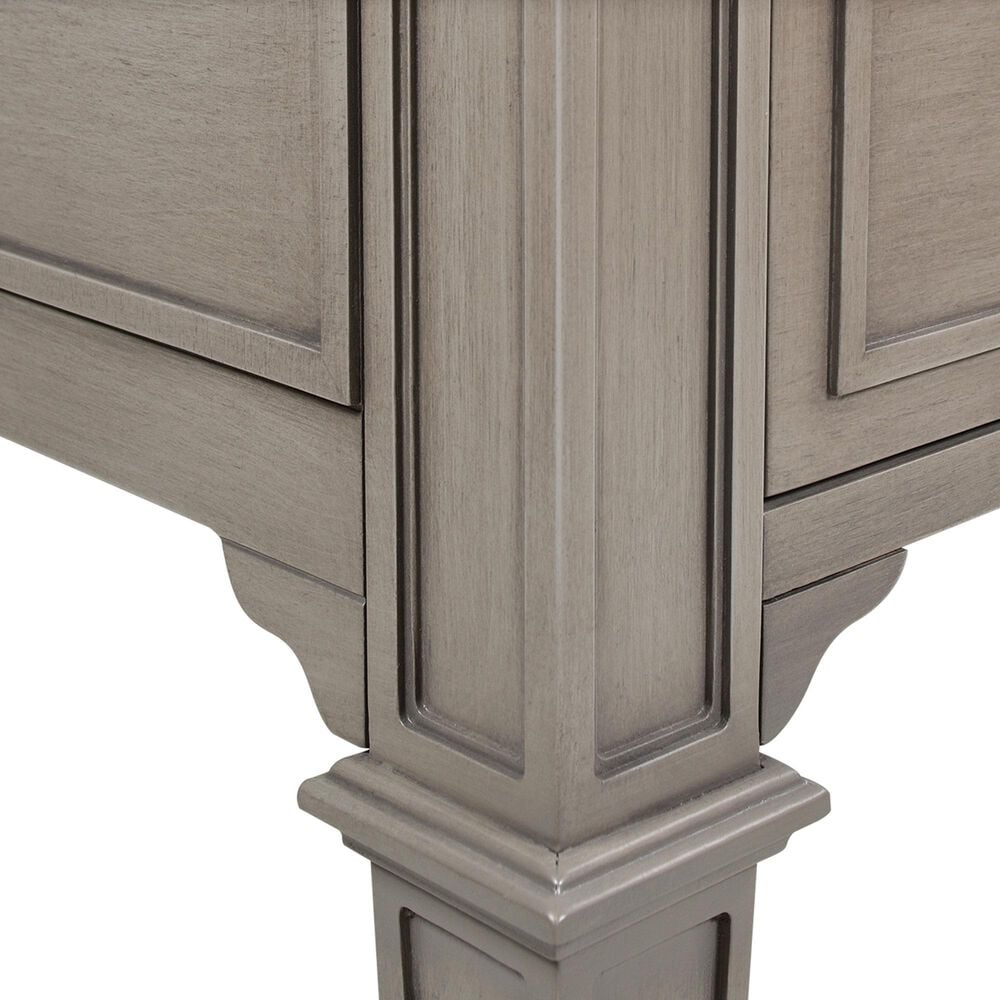 Hearth and Haven Dauphin Executive Desk in Grey and Gold, , large