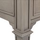 Hearth and Haven Dauphin Executive Desk in Grey and Gold, , large