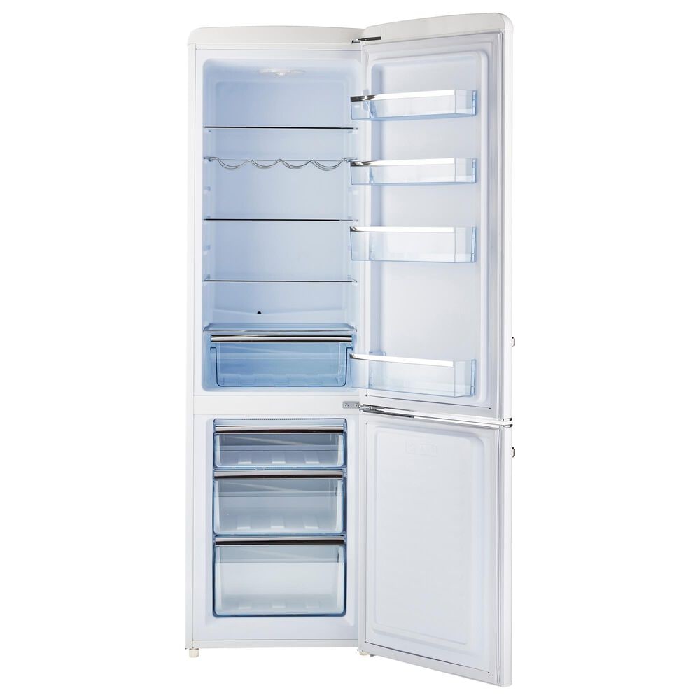 Unique Appliances Classic Retro 9 Cu. Ft. Bottom Freezer Regfrigerator In Marshmallow White, , large