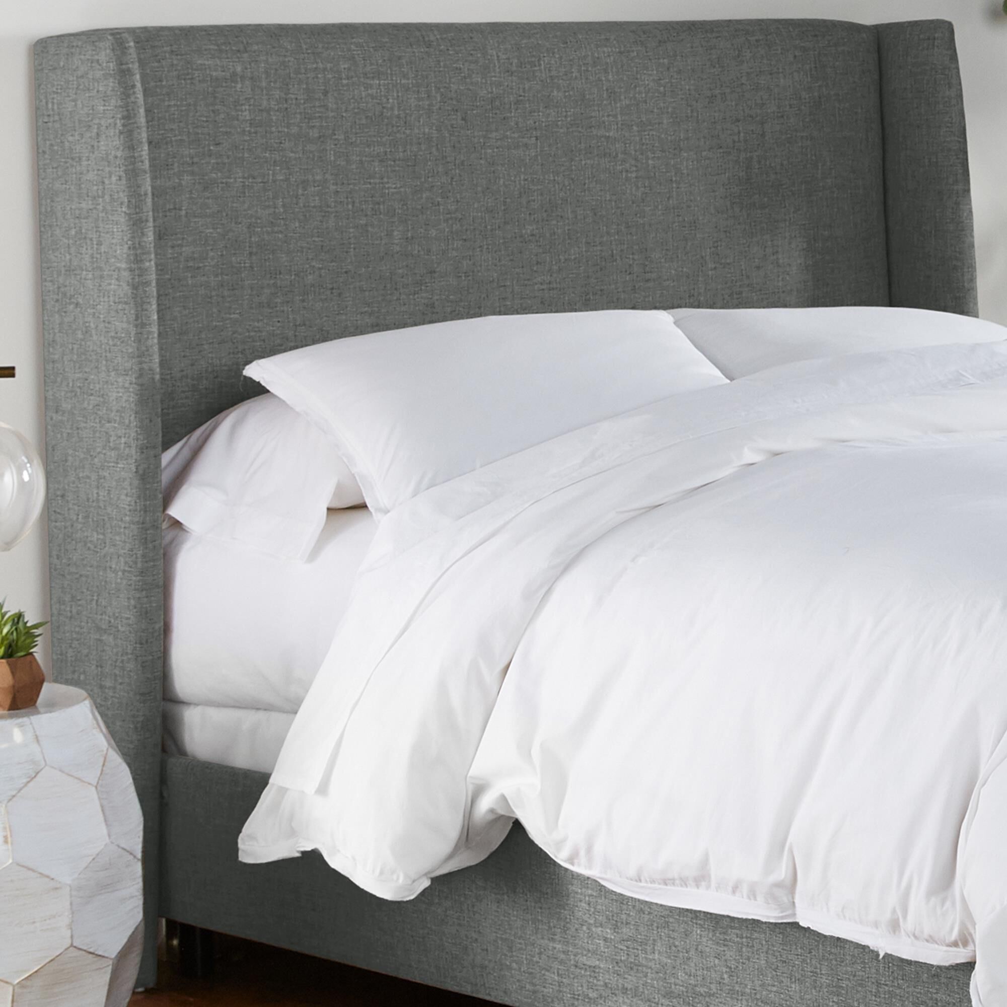 Skyline furniture zuma white wingback bed store