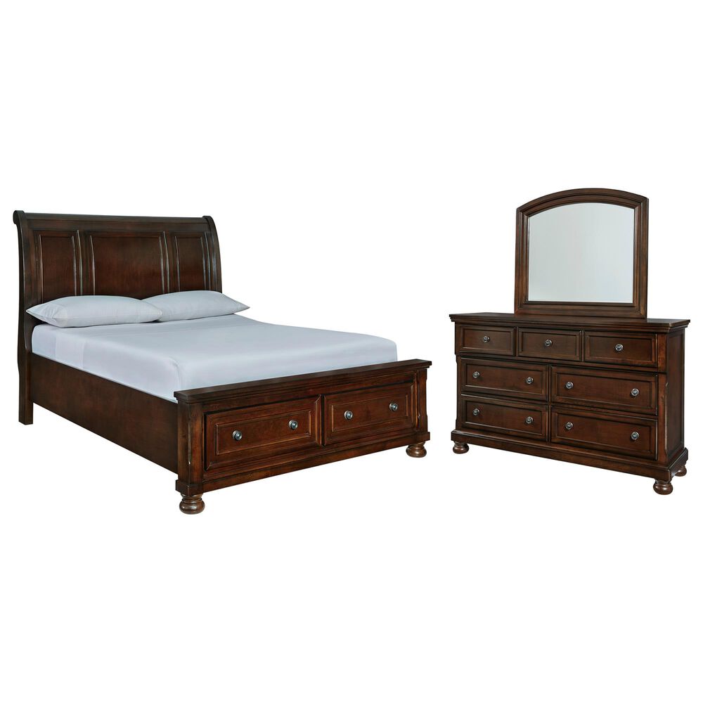 Millenium Porter 3-Piece Queen Storage Bedroom Set in Rustic Brown, , large