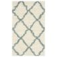 Safavieh Dallas Shag SGD257J-4 4" x 6" Ivory/Light Blue Area Rug, , large
