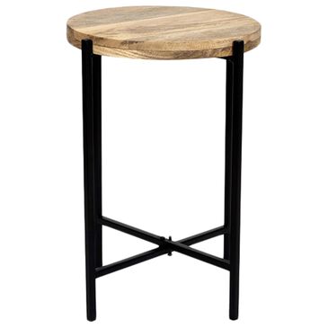 Porter Design Camden End Table in Black and Natural, , large