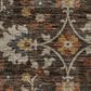 Dalyn Rug Company Silk Road Chocolate, Beige, Copper, Gold, Sage, Navy and Paprika 10" x 14" Area Rug, , large