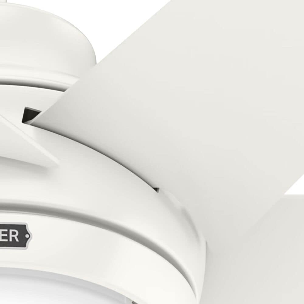 Hunter Sotto 52&quot; Ceiling Fan with LED Lights in Fresh White, , large