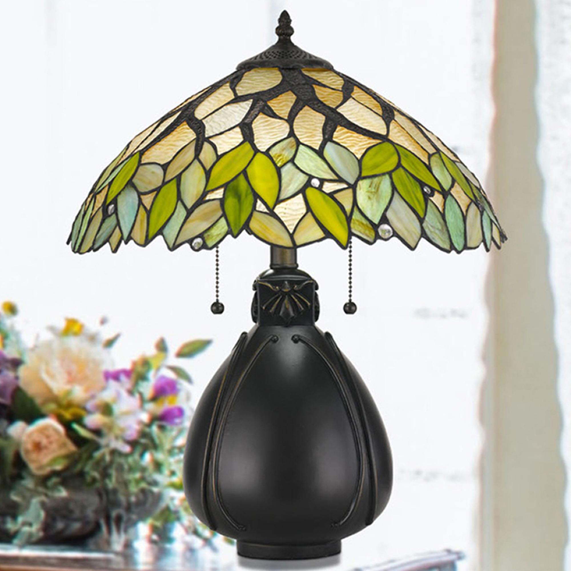 Green tiffany lamp discount