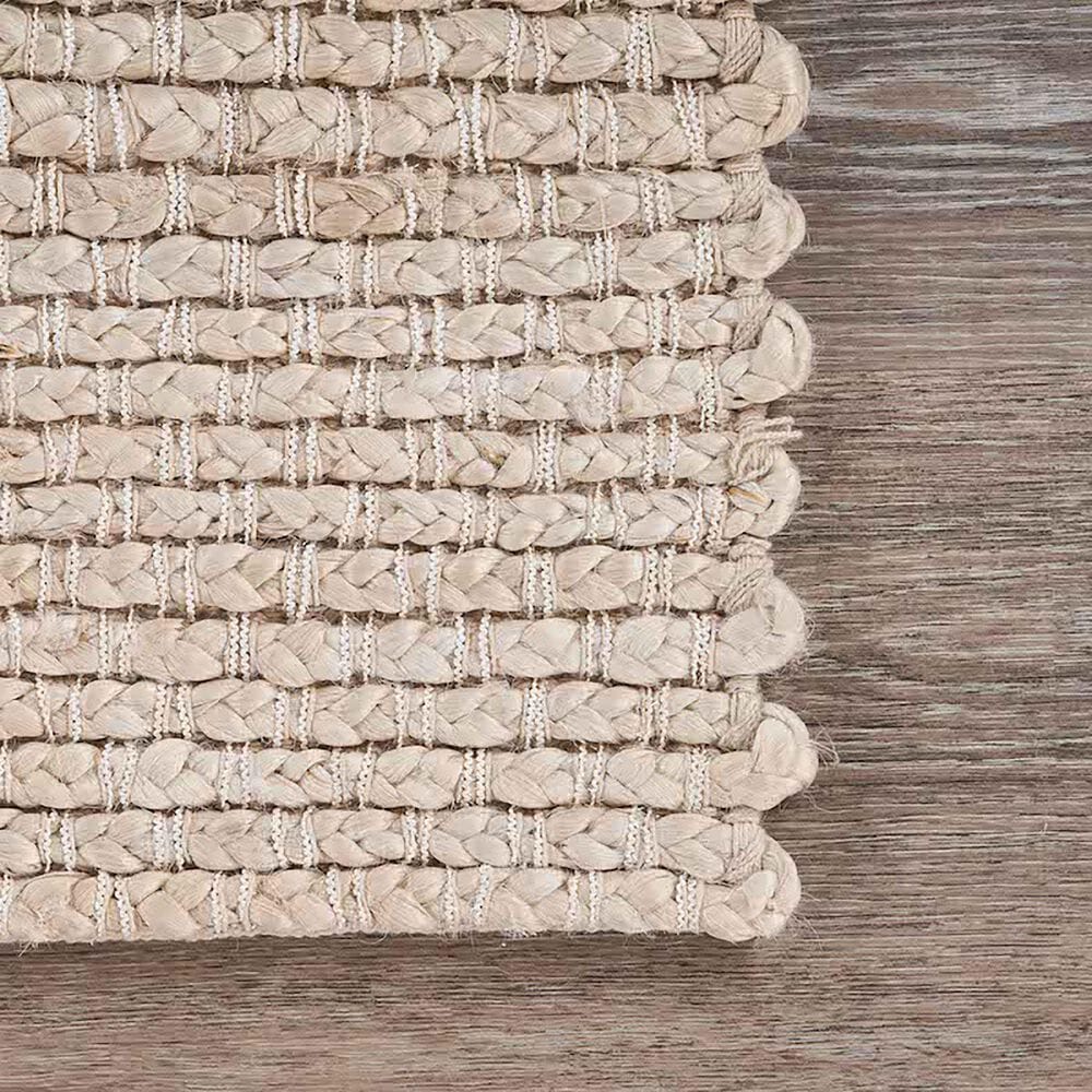 L&amp;R Resources Bleached Naturals 9&#39; x 12&#39; Bleach and Ivory Area Rug, , large