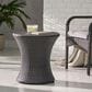 Hearth and Haven Kono Patio Accent Table in Grey, , large