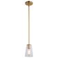 Vaxcel Beverly 1-Light Pendant in Muted Brass, , large