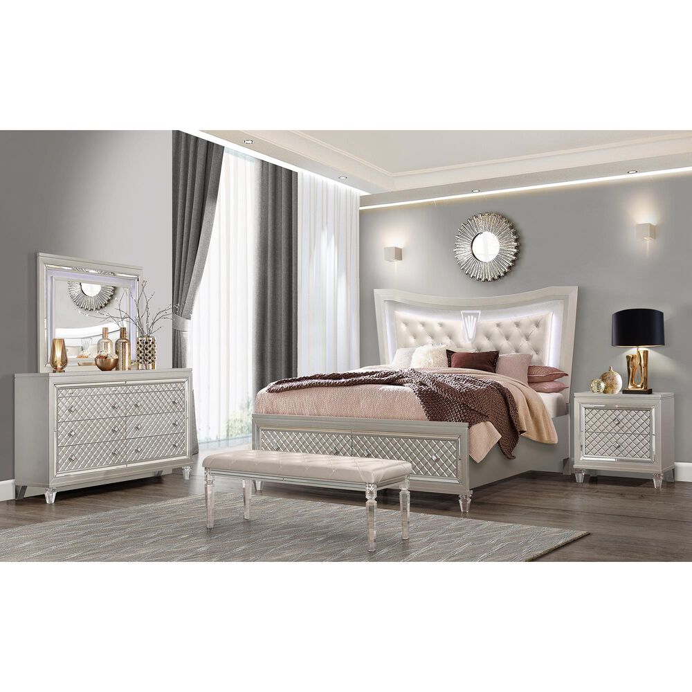 Global Furniture USA Paris King Bed in Champagne, , large